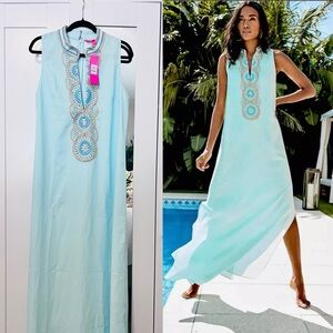 NWT Lilly Pulitzer Jane Maxi Dress 🩵